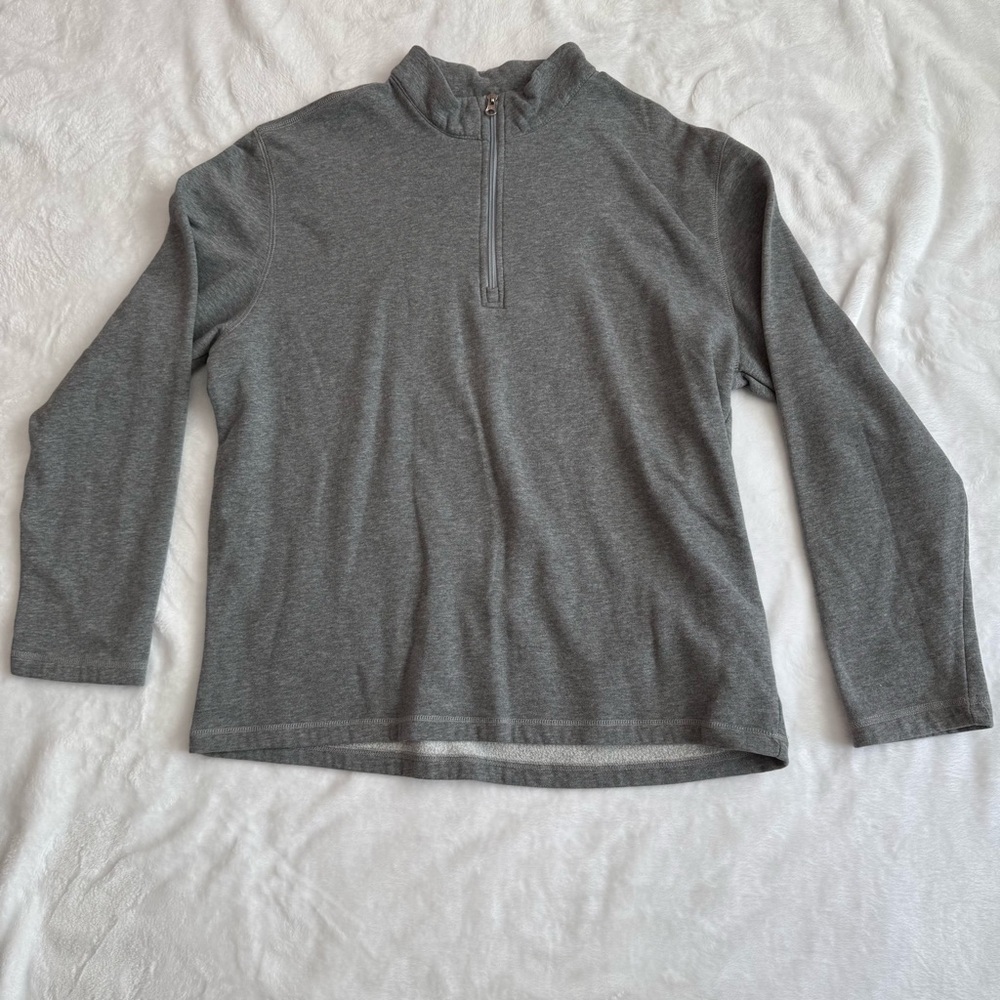 Men's Gray Zip-Up Sweater